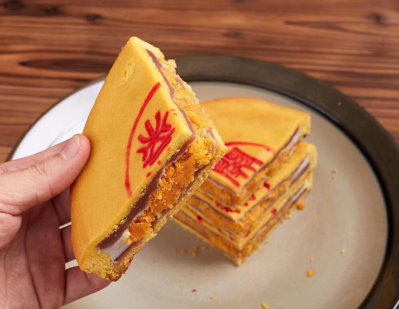 顺丰漳州东山关帝大饼手工中秋月饼麻薯肉松馅奶香闽南特产500g 关帝