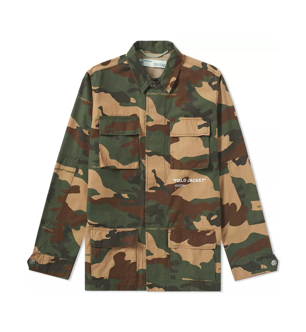 off white 中性款棉质迷彩个性夹克外套 omel003 e18026010奢侈品