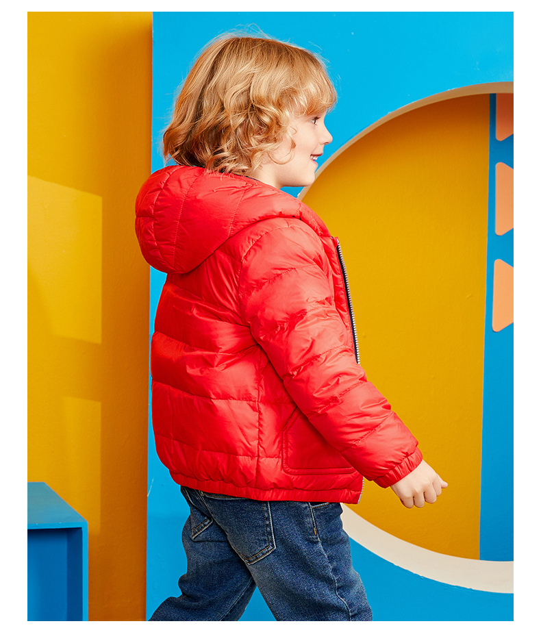 pawinpaw衣恋官方集团依恋卡通小熊童装2020年冬季男童连帽服白鸭绒