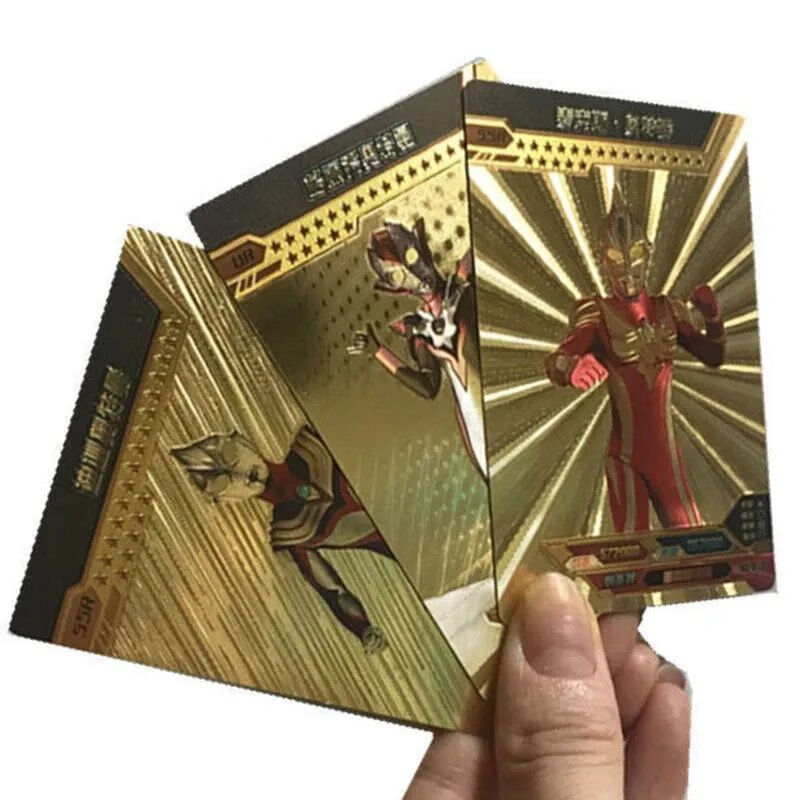 奥特曼铂金卡烫金卡片豪华版全套满星卡荣耀版金箔卡闪卡卡册 金箔卡