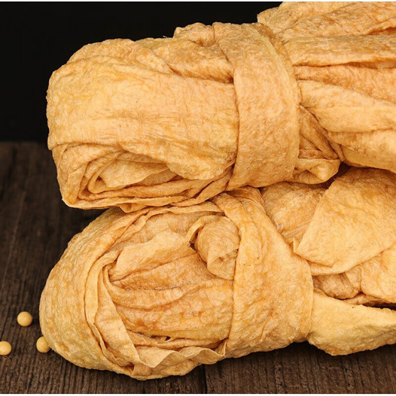 豆腐皮贵州特产手工油豆腐皮豆皮素肉蛋白千张铜仁特色小吃腐竹半斤