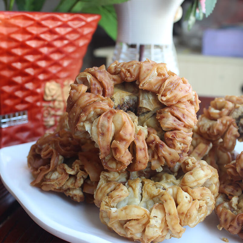 围心肉脂渣零食生酮饮食500g散状青岛特产好吃的花脂渣原味