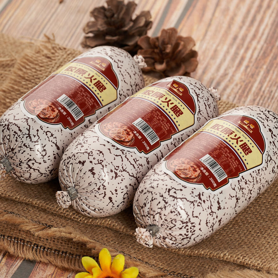 五香肉皮肠胶原火腿肠香肠即食熟食零食早餐小吃熏煮香肠泡面搭档华海