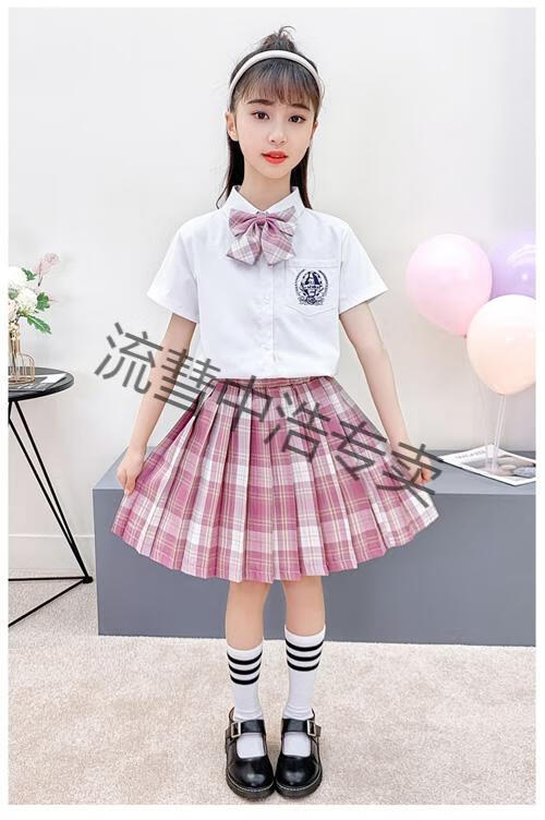 岁女春夏女童套装女童jk裙套装8学院风9夏季中大短袖小学生春天裙校服