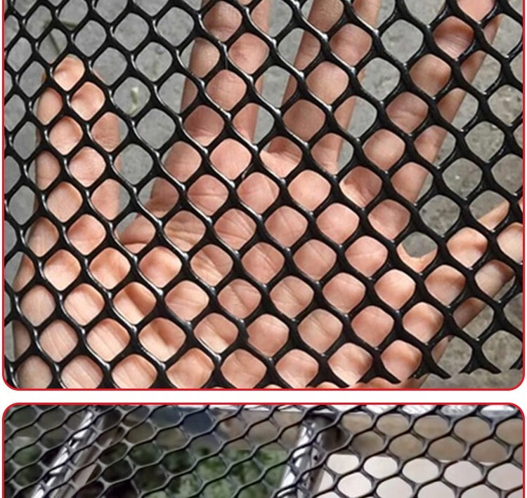 黑色塑料平网格封窗阳台防护网猫咪网宠物防逃胶网家用防掉东西网黑色