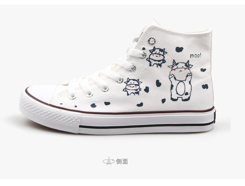 回力高帮帆布鞋2022春季新款国潮手绘鞋爆改情侣男女布鞋涂鸦鞋子潮