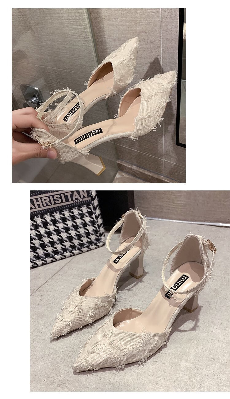 18岁成人礼女学生高跟鞋凉鞋鞋潮夏季仙风百搭粗跟十八岁时尚黑色37女