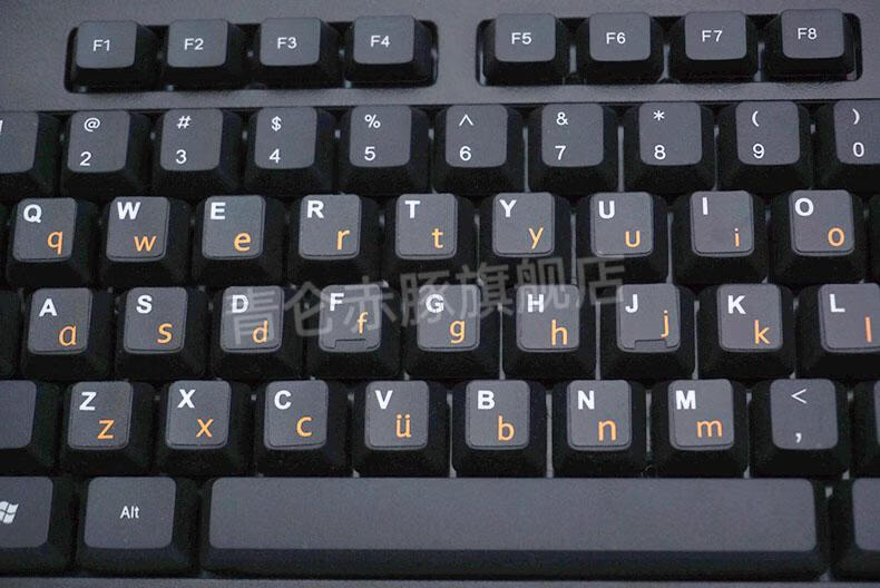2022新款磨砂手感汉语拼音键盘贴英文小写字母键盘膜电脑贴膜贴纸小写