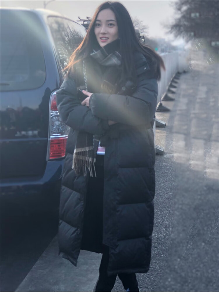 北影校服服装北京电影学院羽绒服男女情侣装中长过膝外套定制艺考超长