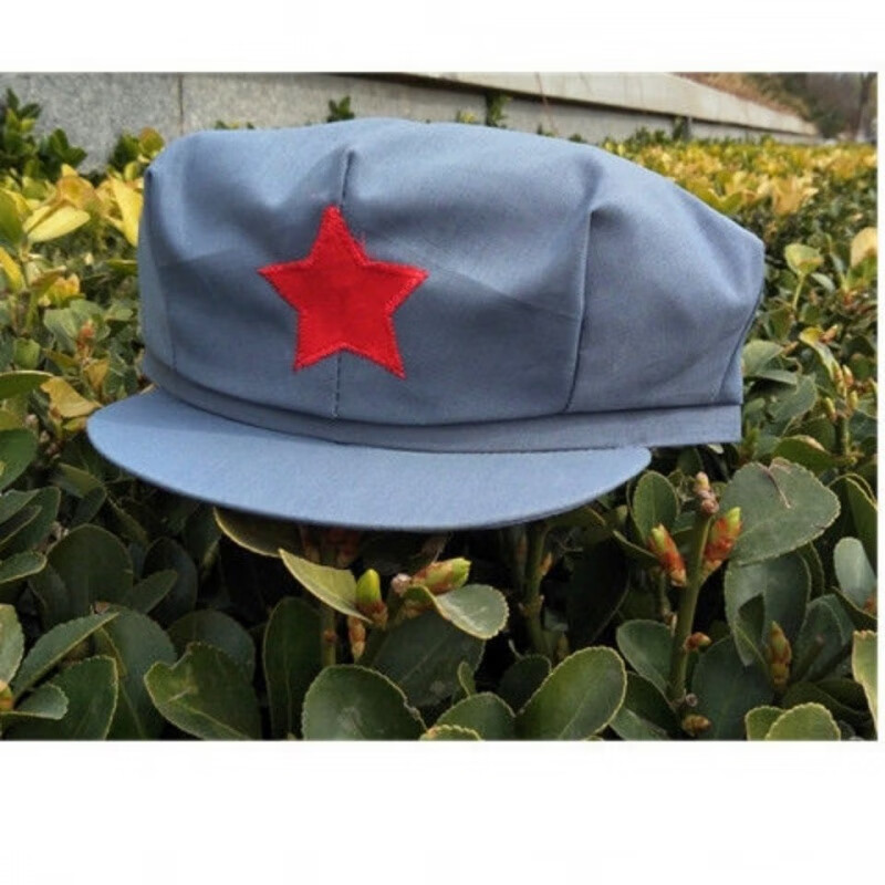 南厝新品八角帽子 男士绿军帽/帽/红军帽/解放帽 演出道具 五角星帽子