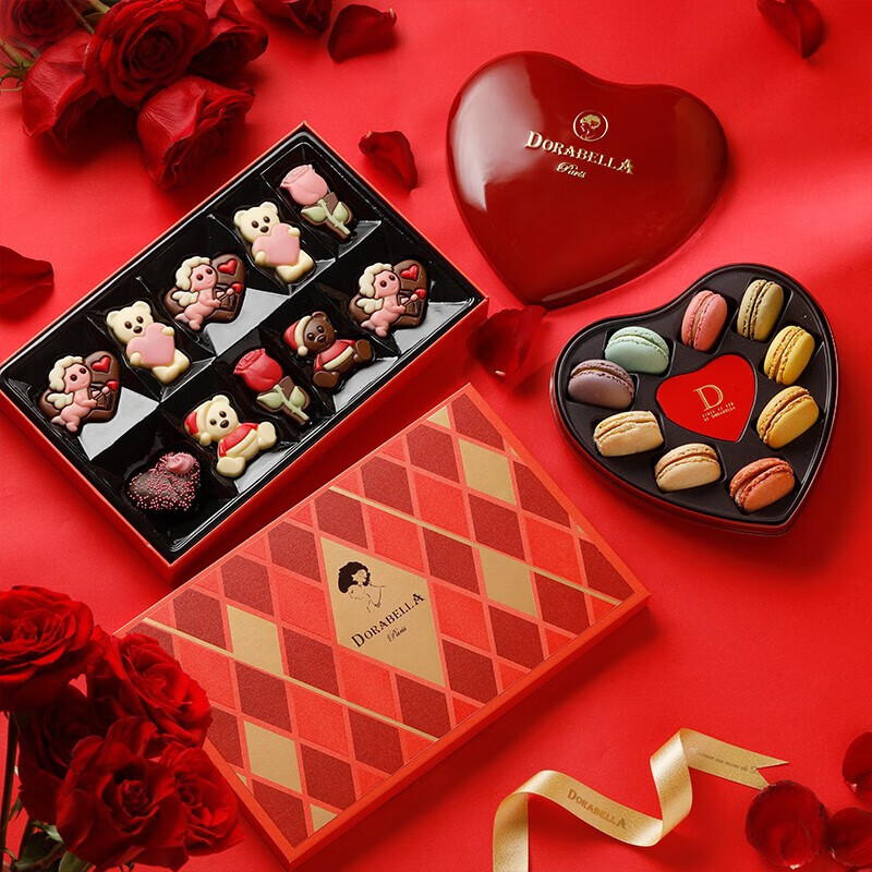 朵娜贝拉dorabella比利时巧克力礼盒女友老婆父母圣诞节情人节生日