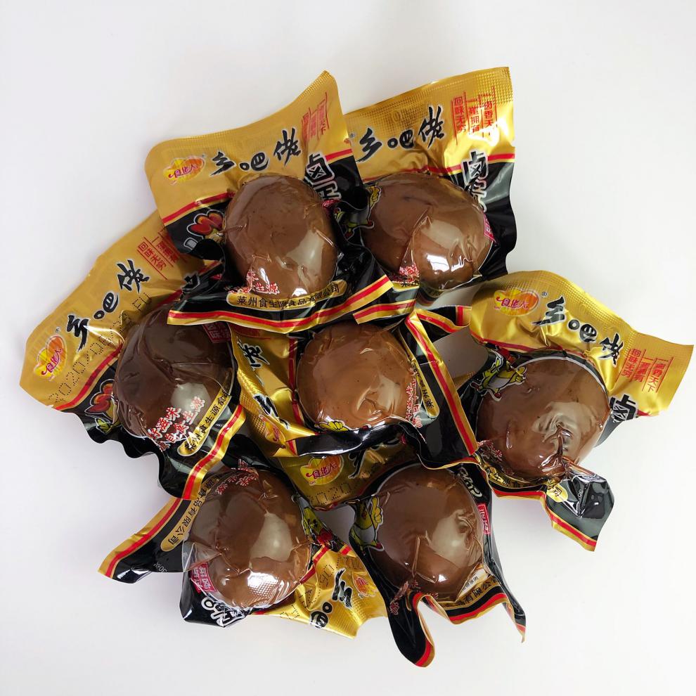 正宗乡巴佬卤蛋五香无壳卤鸡蛋茶叶蛋餐饮35克整箱 30个卤蛋