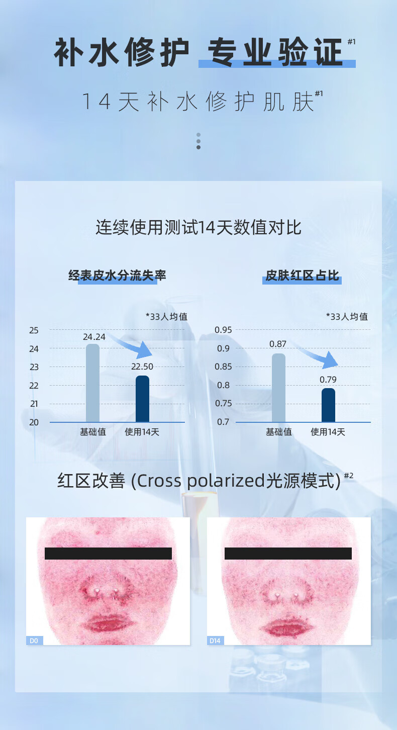 敷尔佳 透明质酸钠次抛修护液精华 补水保湿修护肌肤 试用装5支