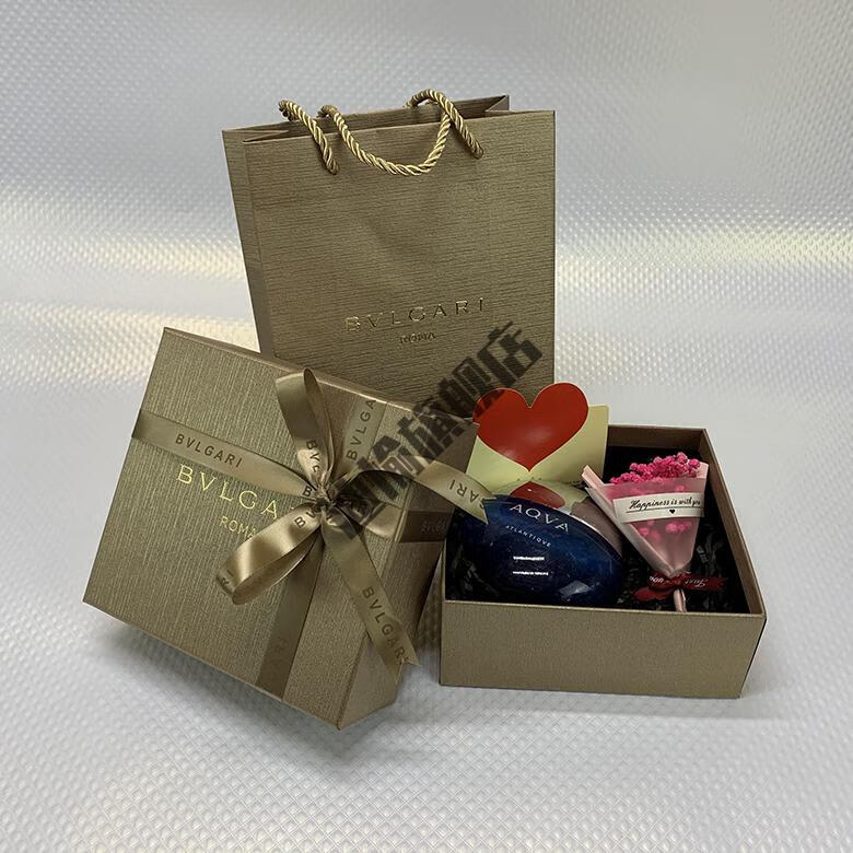 宝格丽香水礼盒空盒 宝格丽包装盒专柜原版香水纸袋礼品袋购物袋香水