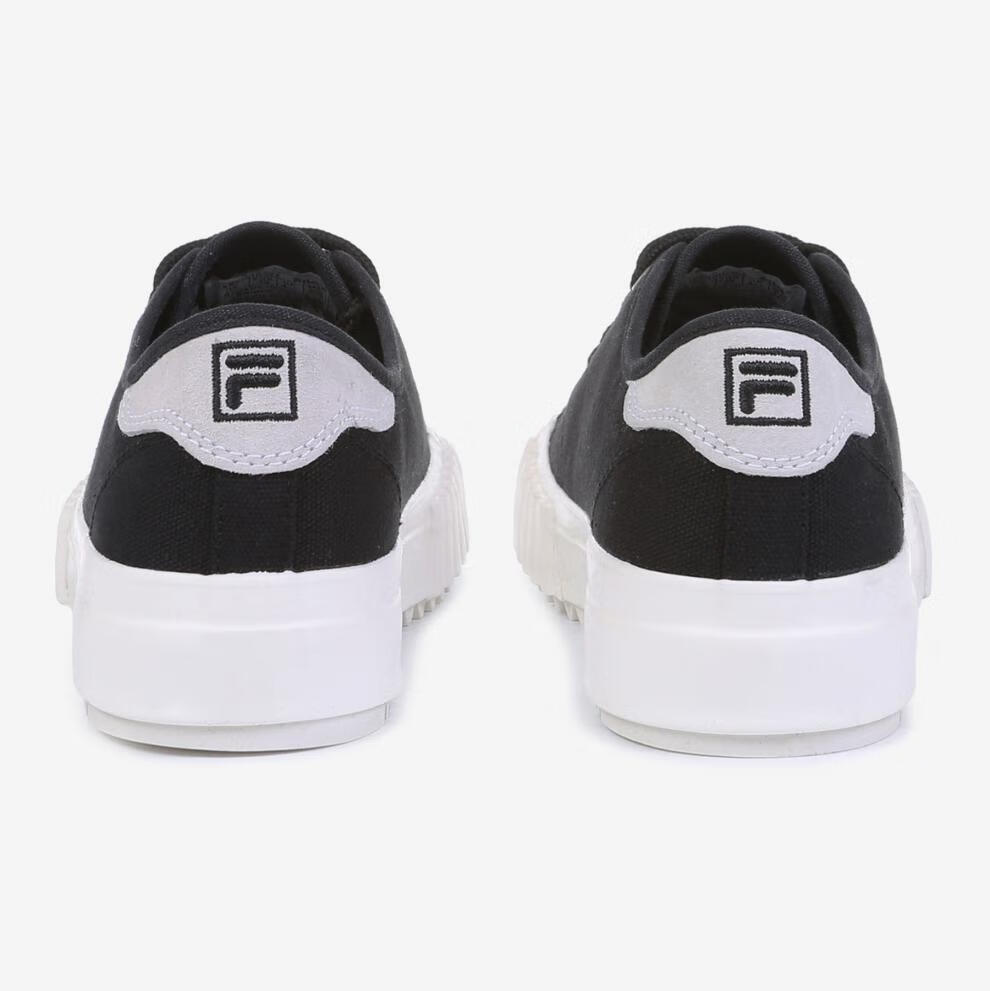 fila斐乐小白鞋板鞋帆布鞋夏款夏季休闲时尚复古硫化鞋男女黑色230