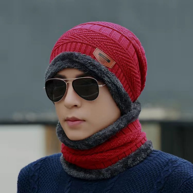 防风寒东北帽围巾围脖一体帽全加绒灰色均码男女通用加厚加绒弹性好