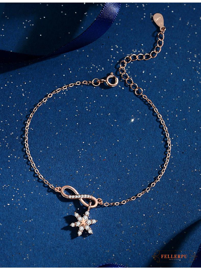 菲乐普轻奢品牌手链女925六芒星ins小众设计冷淡风首饰闺蜜简约手饰