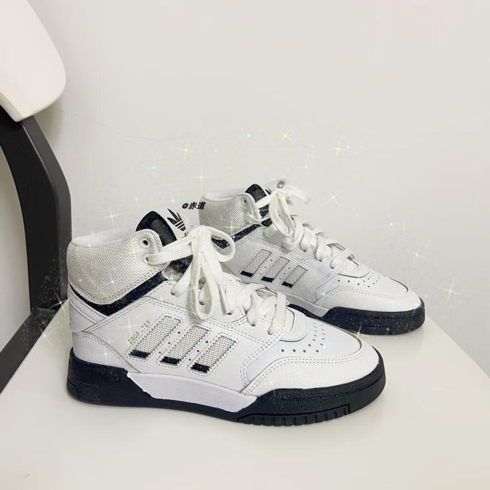 adidas三叶草drop step男童女童大童高帮经典运动鞋 eg3634 36.