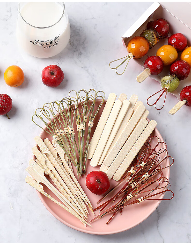 冰糖葫芦竹签专用制作材料工具一次性签子可爱喜识网红迷你小串短新手