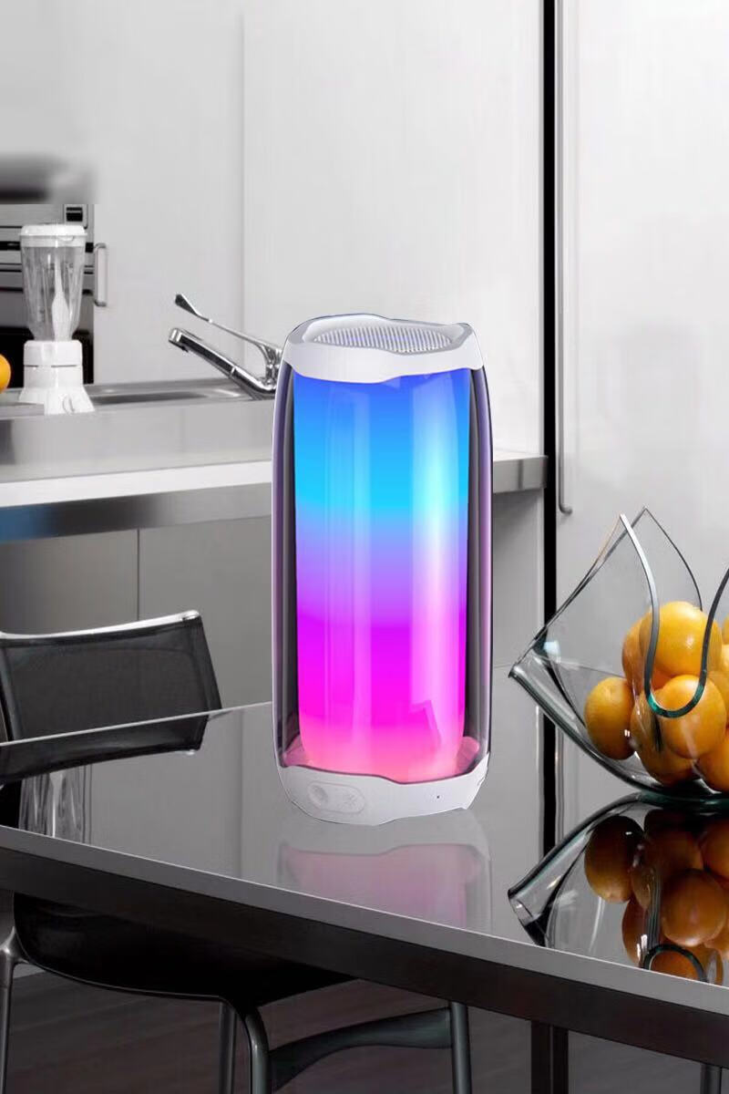 pulse脉动4蓝牙音响全屏炫彩灯光无线小音箱重低音炮环安格里白色配