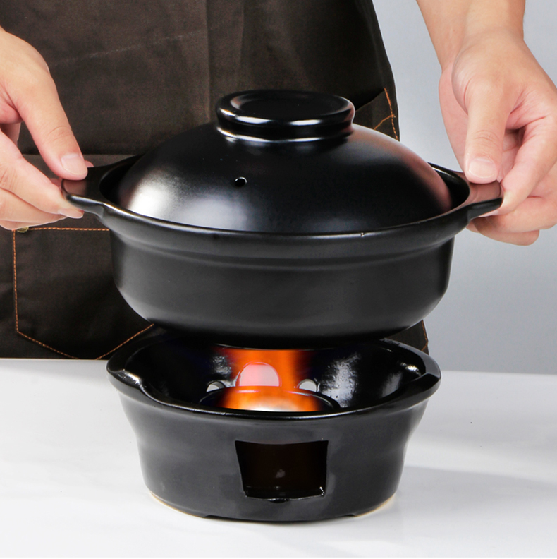 干烧锅陶瓷酒精炉小火锅饭店干锅锅煮菜锅锅仔专用煲仔饭打边炉砂锅