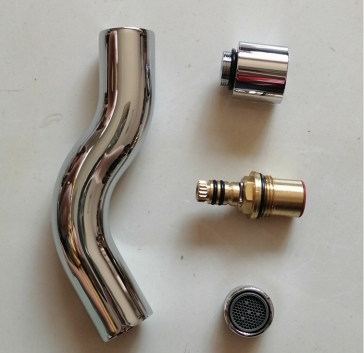 九牧弯管下出水花洒水龙头卫浴配件洁具淋浴花洒下出水陶瓷铜阀芯