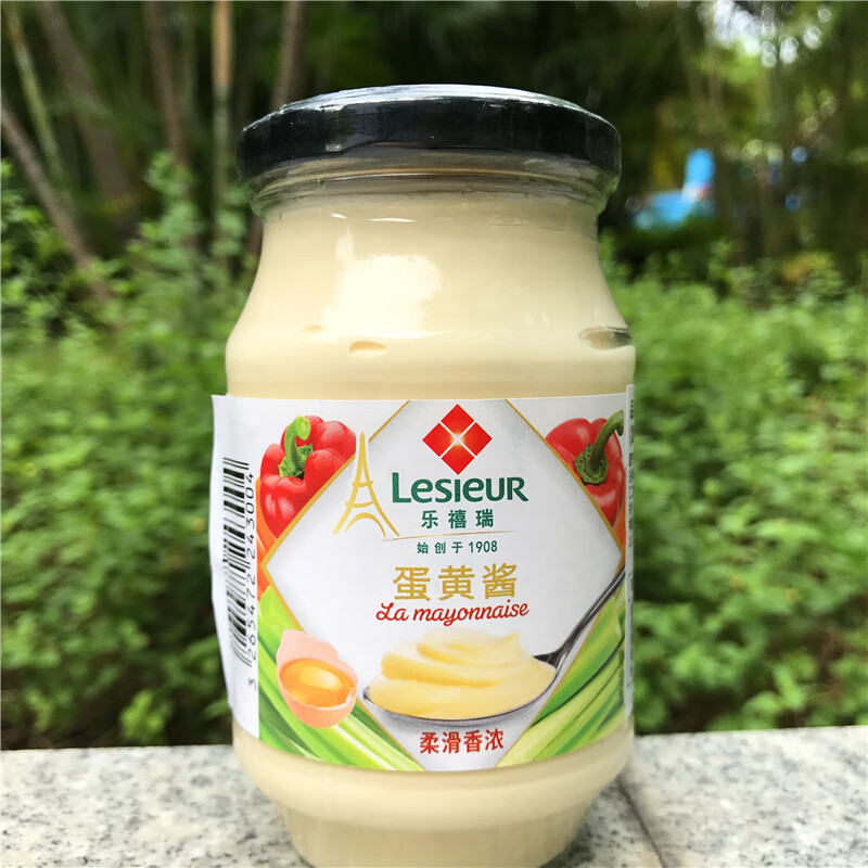 法國樂禧瑞玻璃瓶裝蛋黃醬麵包沙拉醬235glesieur la mayonnaise