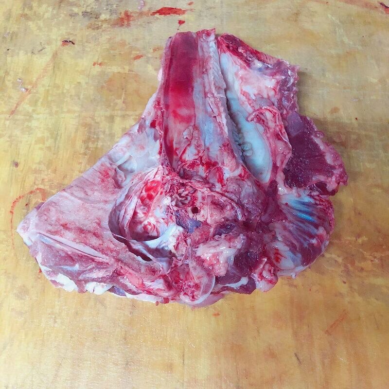 去皮猪头骨天天新鲜人家猪脑窖5斤如图猪脑盖猪脑壳去眼睛的 猪骨头去