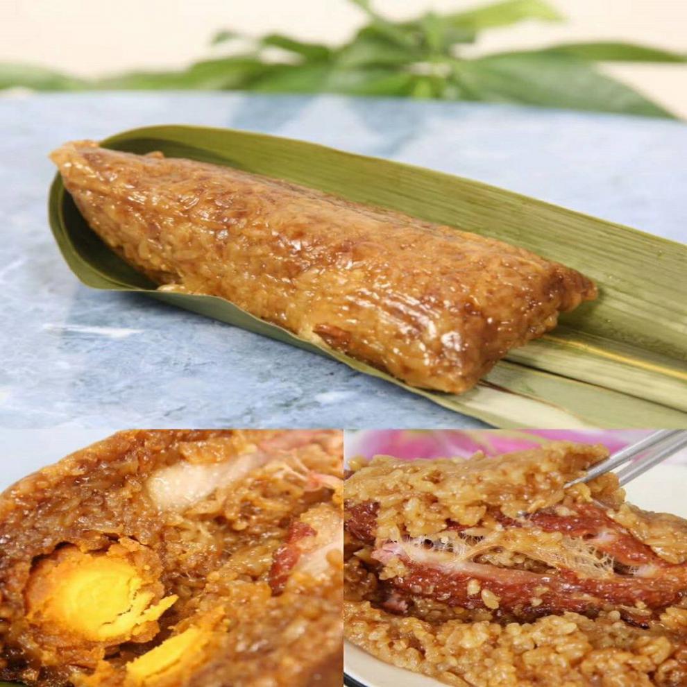 嘉兴粽子新鲜现做五花肉蛋黄端午早餐批发特产五花蛋黄肉粽2只