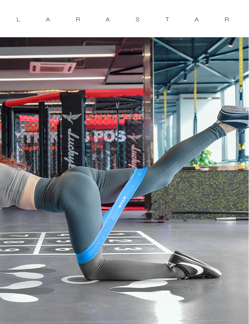 劳拉之星瑜伽弹力带女健身深蹲翘臀开背拉力绳拉伸训练塑形阻力圈全套