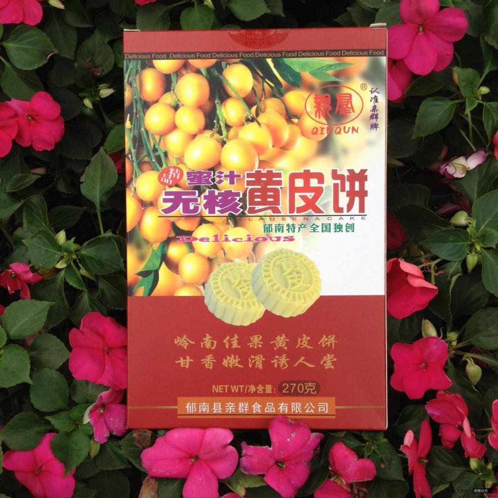 郁南蜜汁无核黄皮饼新乐群黄皮饼礼盒装云浮特产郁南特产黄皮饼