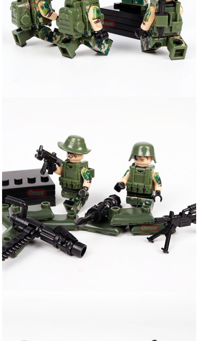 樂高lego積木軍事人仔穿越火線迷彩特種兵特警小人偶裝備拼裝玩具嘉粵