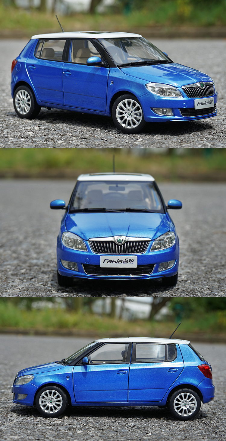 斯柯达汽车模型 1:18 上海大众 斯柯达 全新晶锐 new fabia 晶锐 合金