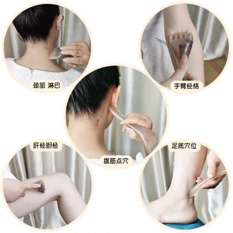 五抓梳五爪刮痧养生头疗梳子带按摩梳头皮式头部经络梳 经典款五齿-g