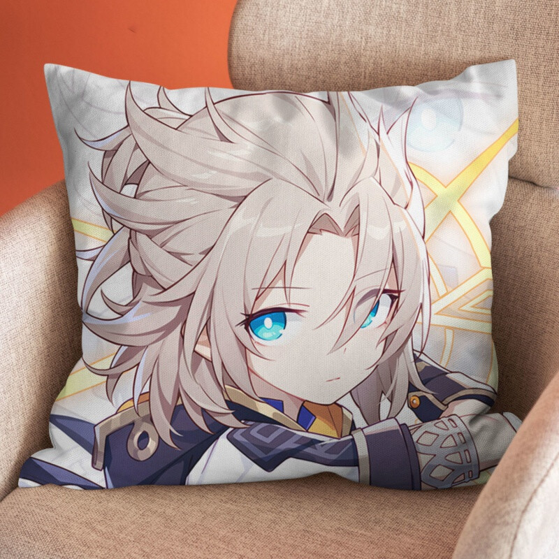 抱枕胡桃雷神魈钟离申鹤q版毛绒玩偶靠枕头睡觉靠垫云堇小号40x40cm含