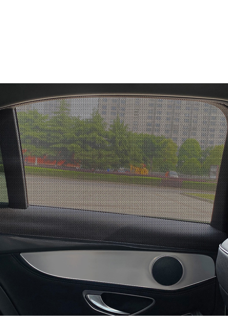 适用于汽车沙窗透气汽车防蚊纱窗车用防蚊虫窗纱车载窗帘遮阳防晒通风