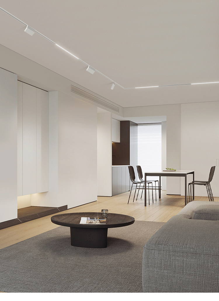 欧普 侍品质米家白色磁吸轨道灯嵌入式智能无主灯客厅射灯精灵明装