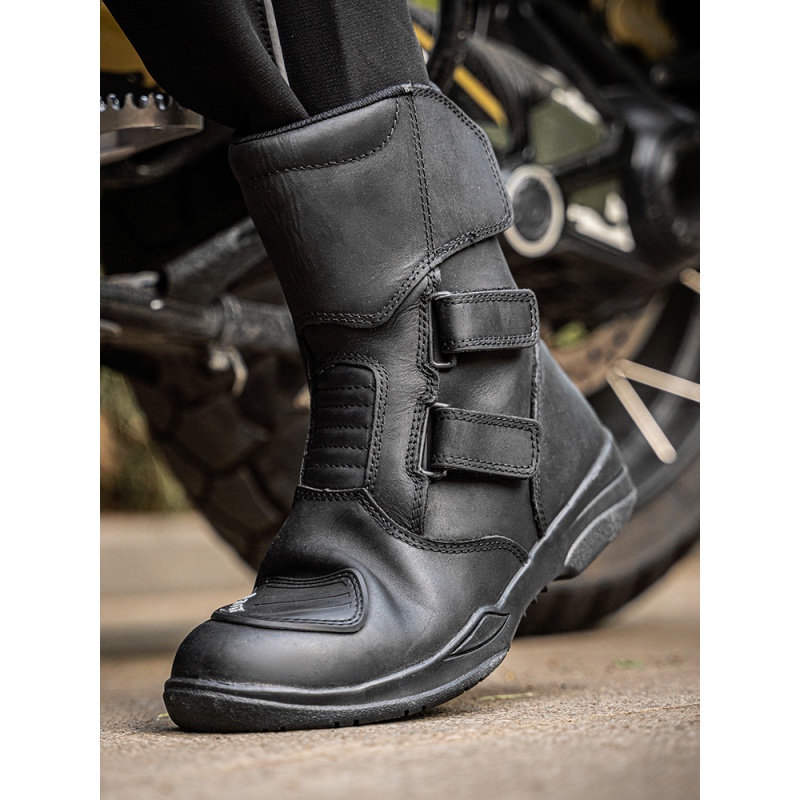 骑行靴摩托车骑行鞋机车男赛车女拉力越野靴子防水装备 l60608-女款