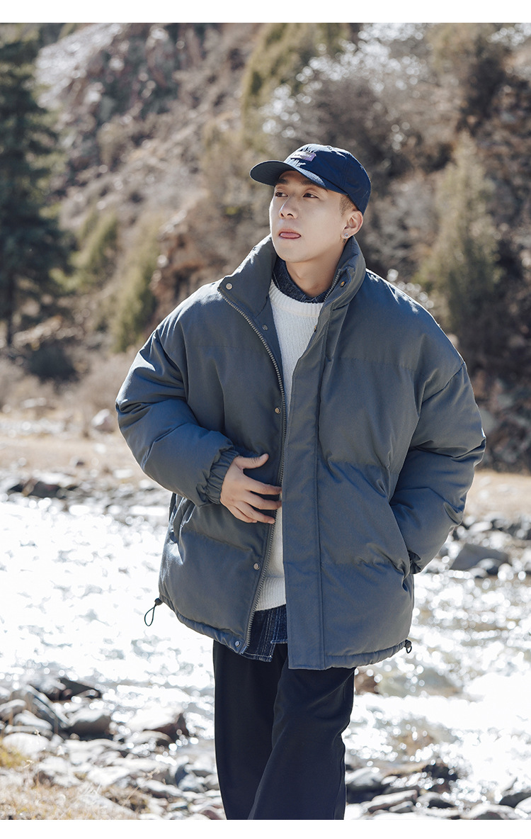 boy&studio潮牌加厚保暖立领棉服fog棉衣男士面包服港风棉袄防寒冬装