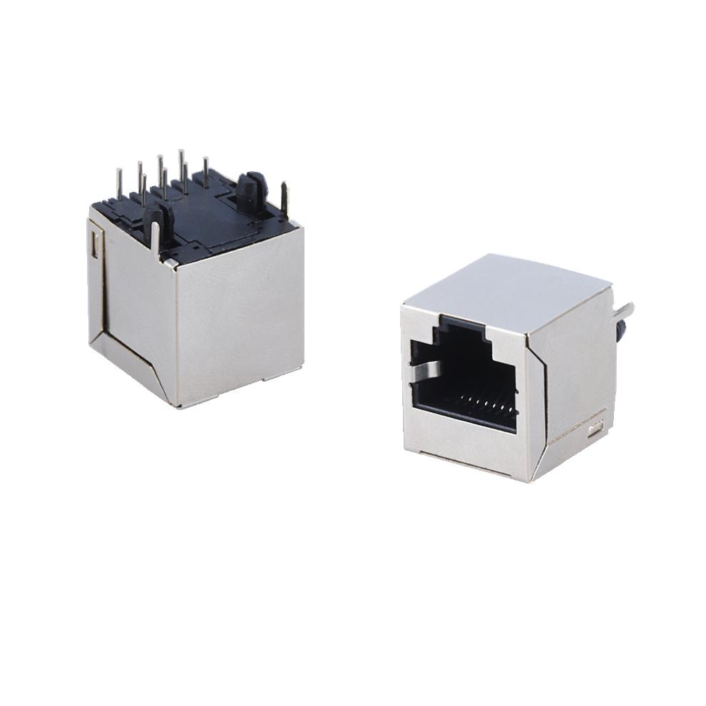 rj45转端子电路板以太网口 转接线端子集线器模块端子台23456孔插