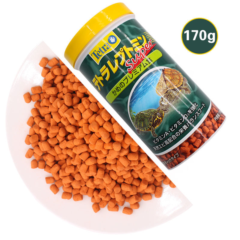 日本德彩龟粮super发色基础粮水龟巴西龟乌龟饲料半水龟增色德彩发色