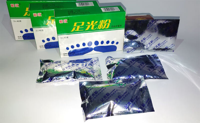 老牌子脚汗足光粉去脚气脚痒脱皮泡脚防止脚出汗手足脱皮干裂软膏1盒