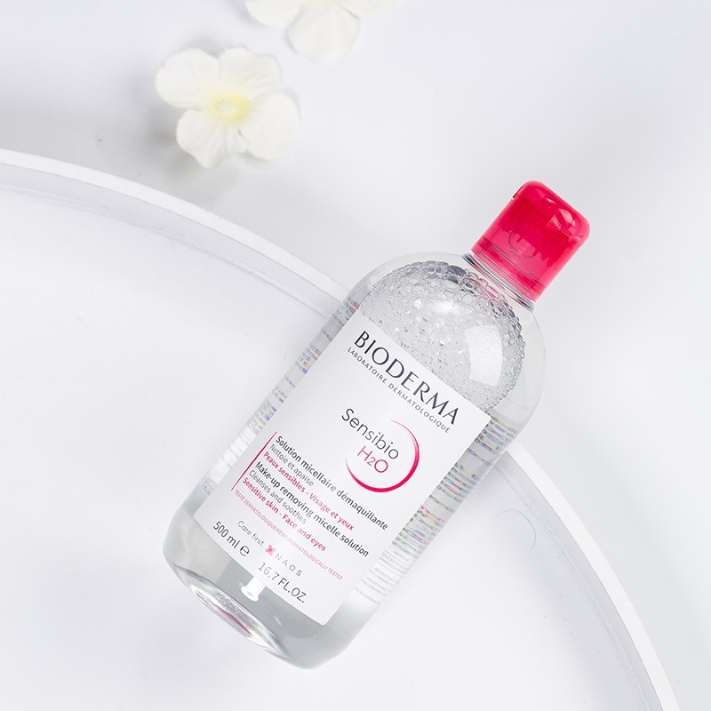 贝德玛bioderma卸妆水温和清洁眼唇部粉水蓝水洁肤敏感肌500ml2