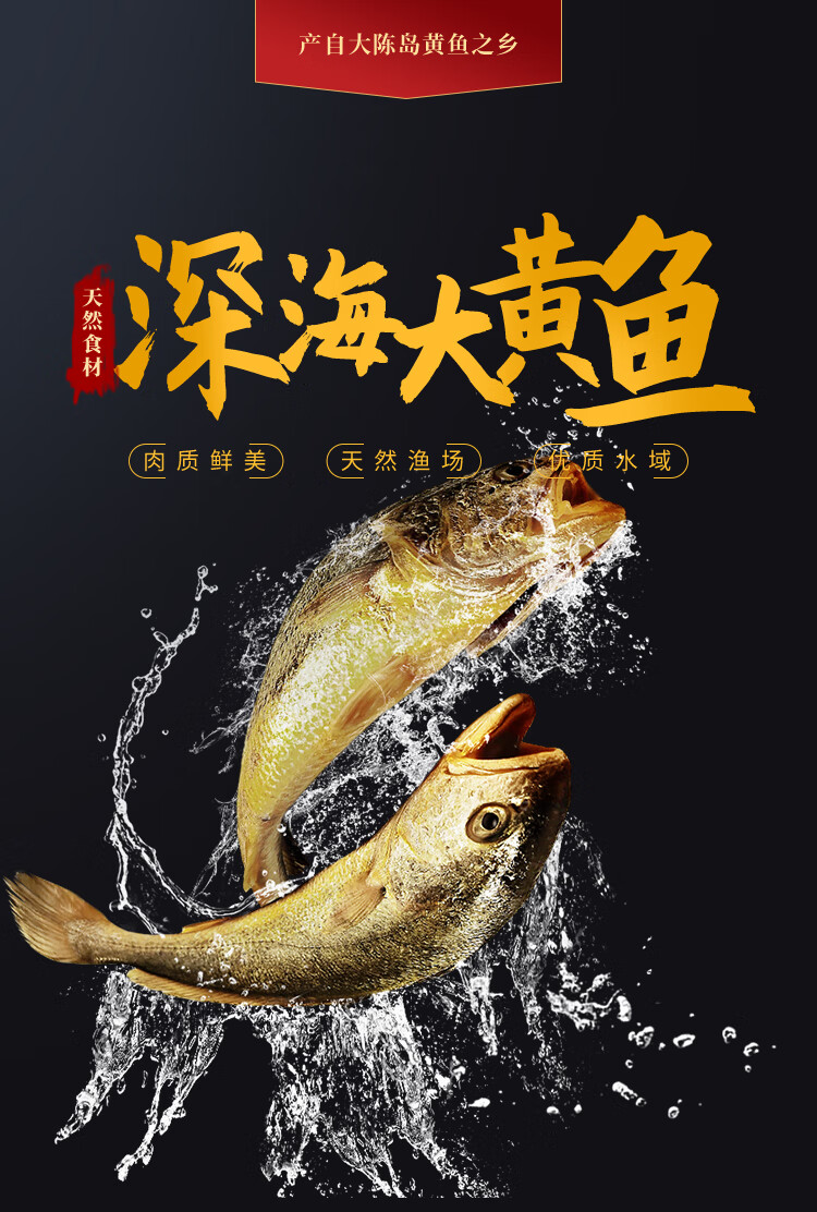 顺丰空运超朴正宗大陈岛大黄鱼2斤黄花鱼东海鲜舟山特产黄鱼鲜活水产6