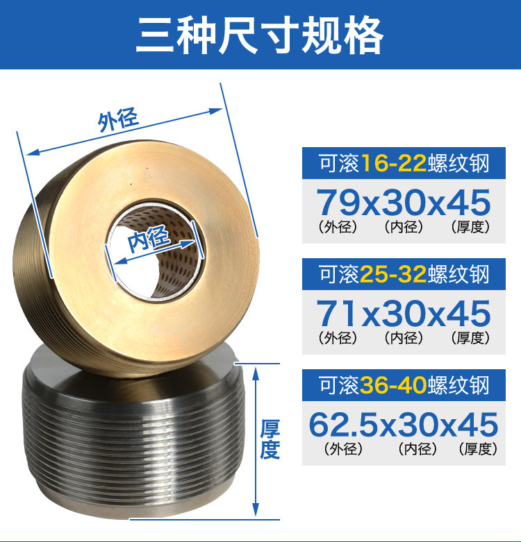 钢筋滚丝轮高强度直螺纹套丝机滚丝机配件分号不分号钢筋套丝轮钢轮车