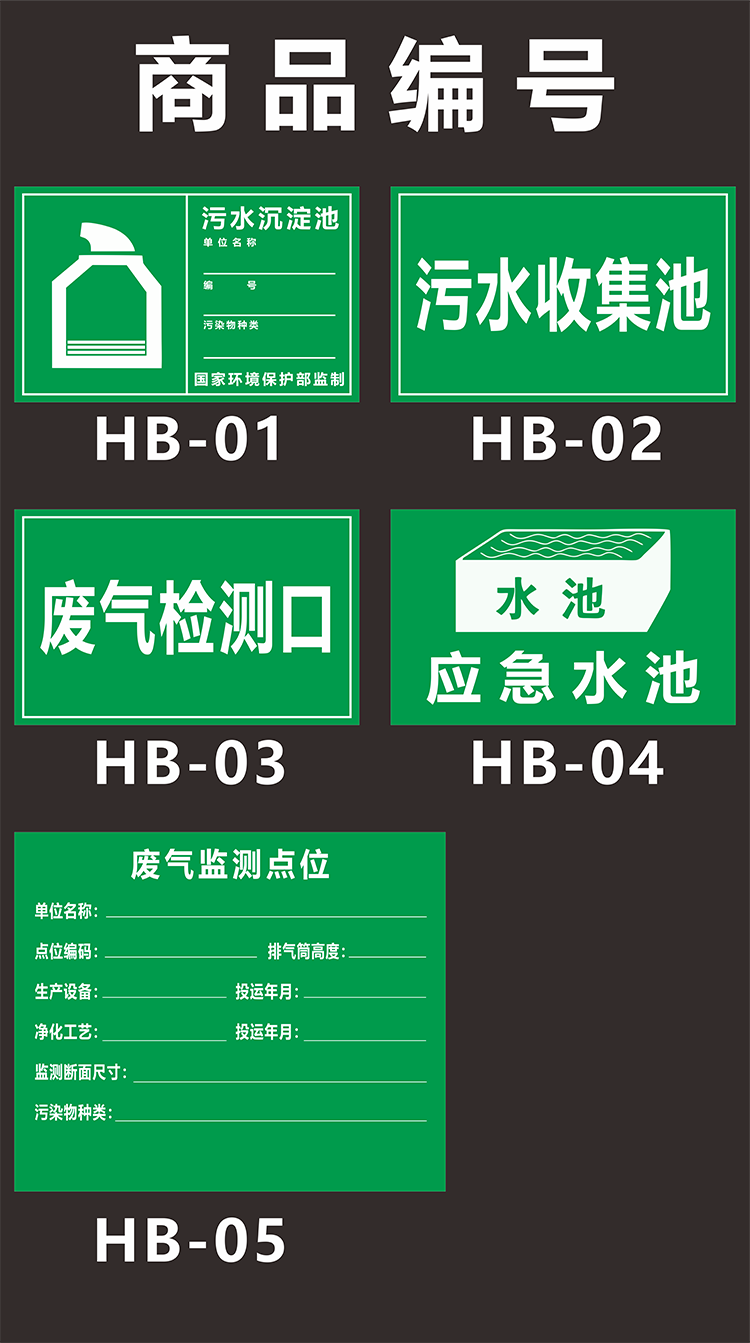 污水监测点位警示牌危险废物生活污水排放口成品堆放处环保标识牌生活