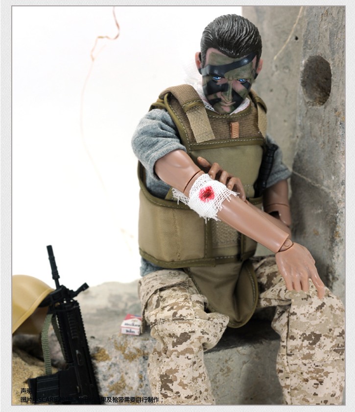 曼影美国大兵玩具兵人模型玩偶海豹突击队带装备特种部队套装1:6大兵