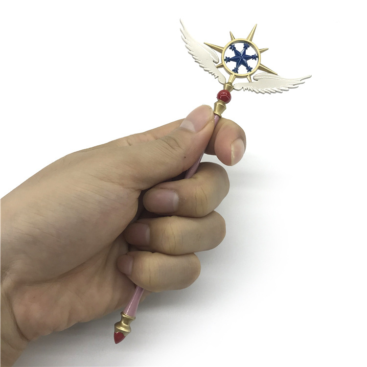 魔法棒动漫手杖钥匙扣挂件星星棒权杖模型星之杖库洛牌 立体鸟头4cm