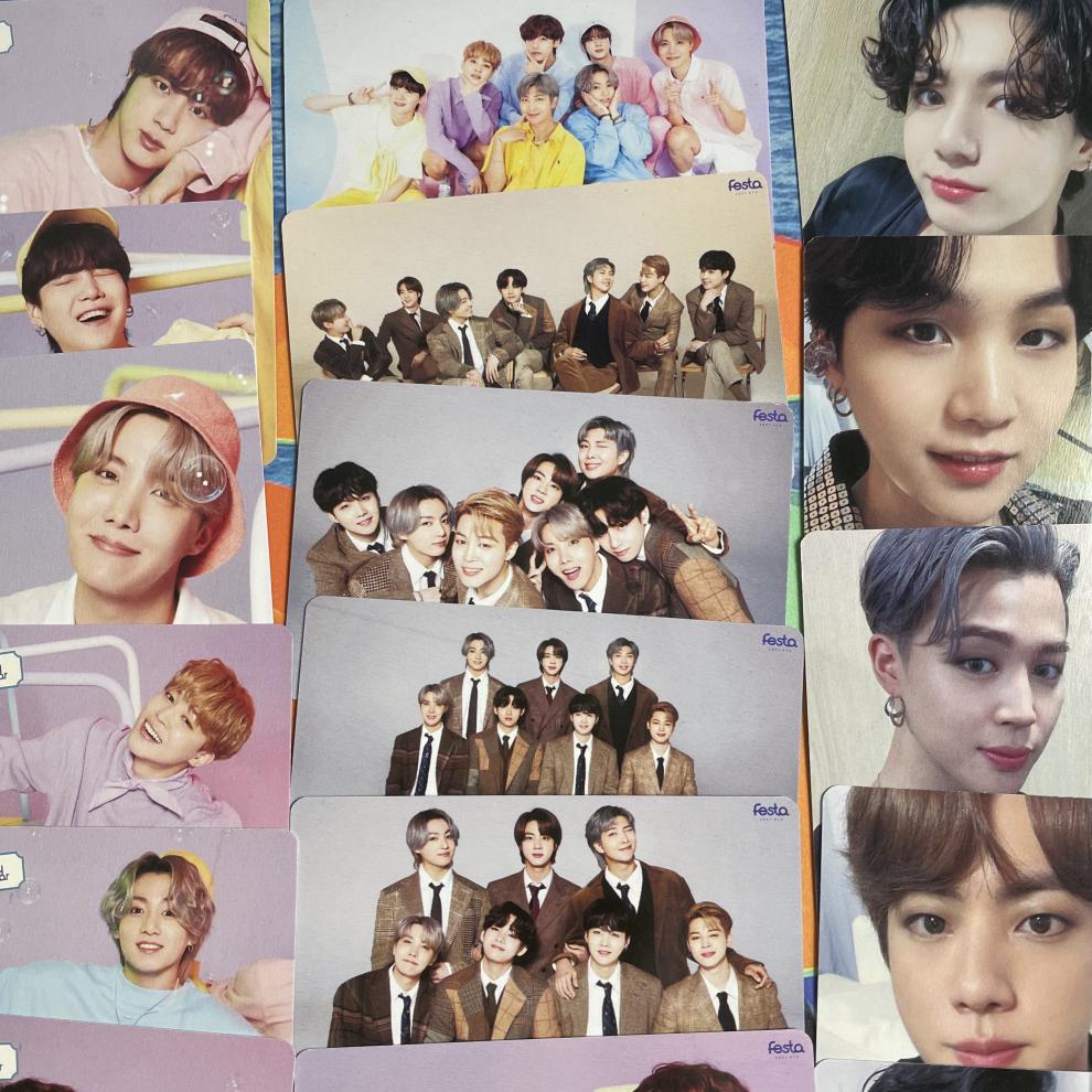防弹少年团小卡butter专辑金泰亨田柾国suga明信片周边54张ptd8657cm