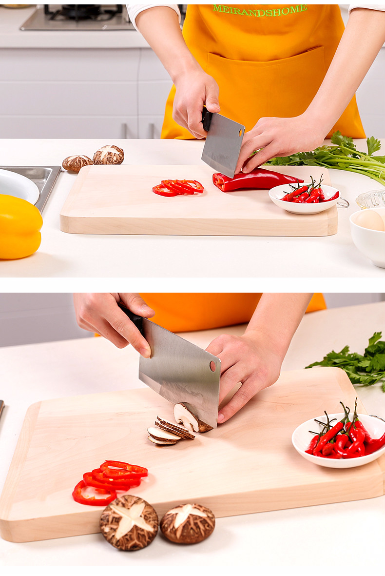 柳木菜板整木长方形厨房切菜板案板面板实木家用刀板菜板粘板砧板